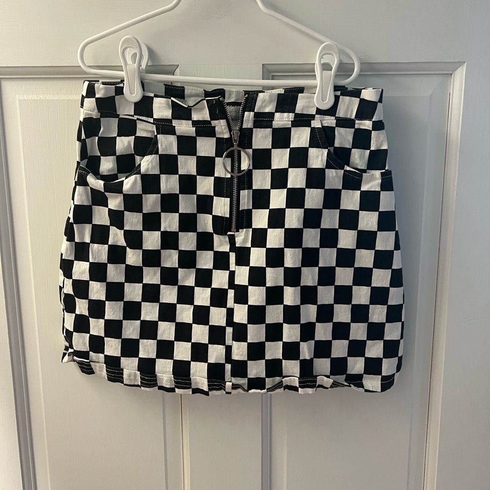 Checkered Mini Skirt